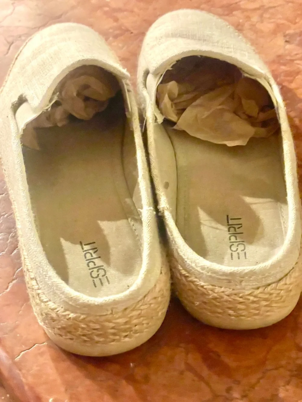Esprit  Linen Espadrille Slip-On Sneakers size 10‎